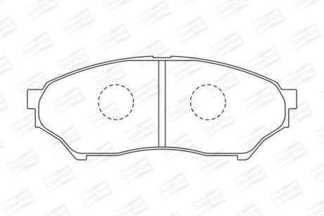 Колодки тормозные дисковые передние MITSUBISHI PAJERO JUNIOR I (H57A) 95-98 CHAMPION 572499CH