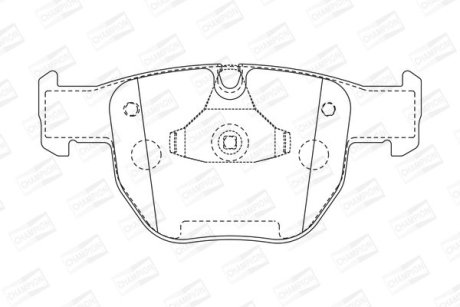 Колодки гальмівні дискові CHAMPION 572507CH