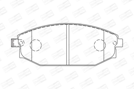 Гальмівні колодки CHAMPION 572534CH