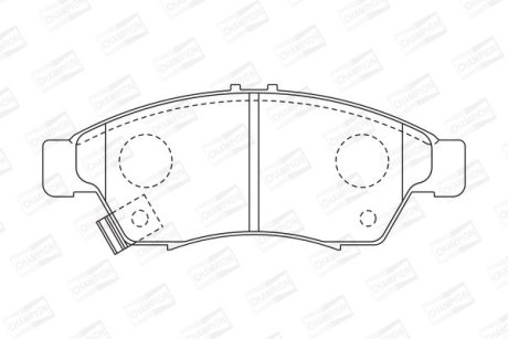 Гальмівні колодки передні Suzuki Liana CHAMPION 572545CH
