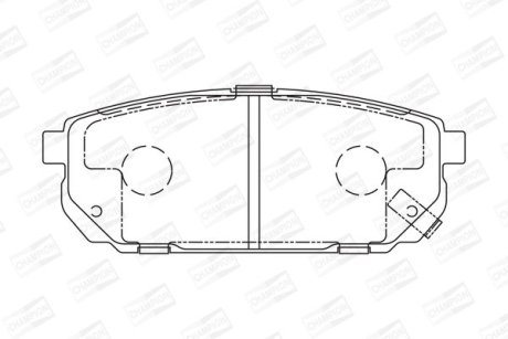 Колодки гальмівні дискові CHAMPION 572549CH