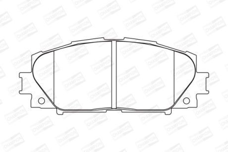 Колодки гальмівні дискові передн Toyota Yaris (05-11, 11-20) CHAMPION 572578CH