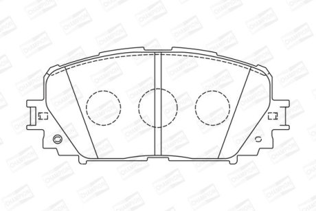 Гальмівні колодки передні Toyota Yaris CHAMPION 572594CH (фото 1)