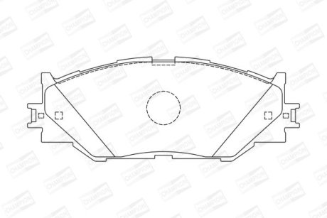 Гальмівні колодки передні Lexus IS II, III CHAMPION 572620CH