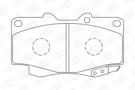 Гальмівні колодки передні Toyota Fortuner, Hilux CHAMPION 572625CH