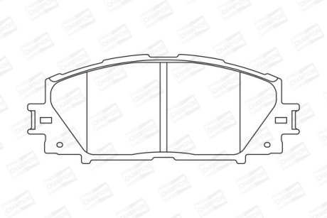 Колодки гальмівні дискові CHAMPION 572631CH