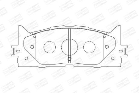 Колодки гальмівні дискові передні LEXUS ES (AVV6_, GSV6_, ASV6_) CHAMPION 572651CH