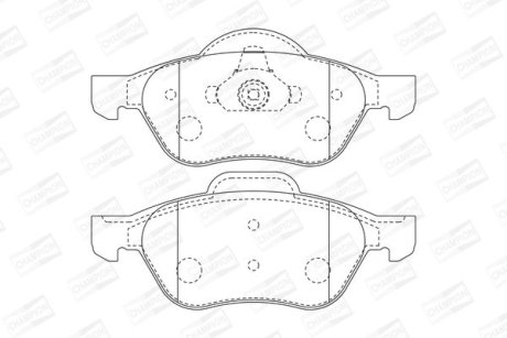 Колодки гальмівні дискові CHAMPION 573016CH