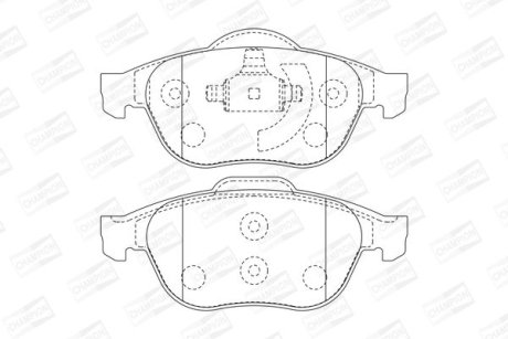 Колодки гальмівні дискові CHAMPION 573017CH