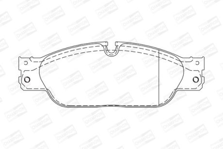 Гальмівні колодки передні Jaguar S-TYPE, XJ/ Ford Thunderbird / Lincoln LS CHAMPION 573023CH