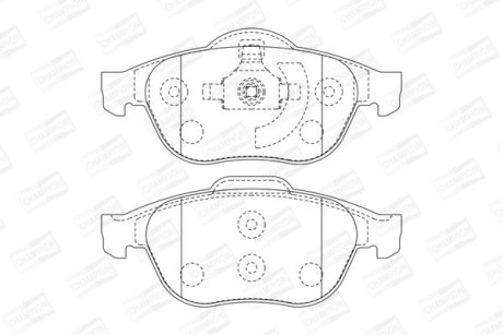 Колодки гальмівні дискові CHAMPION 573025CH