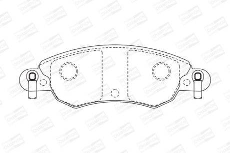 Колодки гальмівні дискові CHAMPION 573026CH