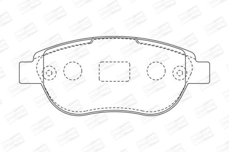 Колодки гальмівні дискові CHAMPION 573031CH