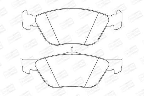 Гальмівні колодки CHAMPION 573042CH (фото 1)