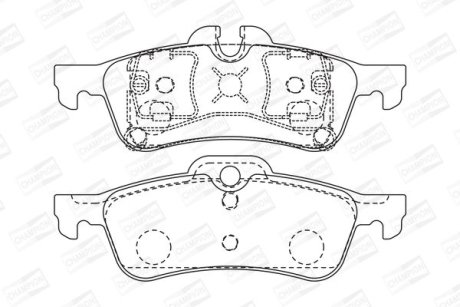 Гальмівні колодки задні Mini Cooper / Cooper S CHAMPION 573056CH