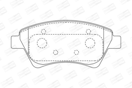 Колодки гальмівні дискові CHAMPION 573124CH