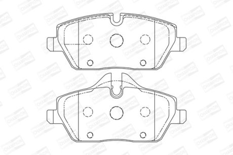 Гальмівні колодки передні BMW 1-Series CHAMPION 573137CH