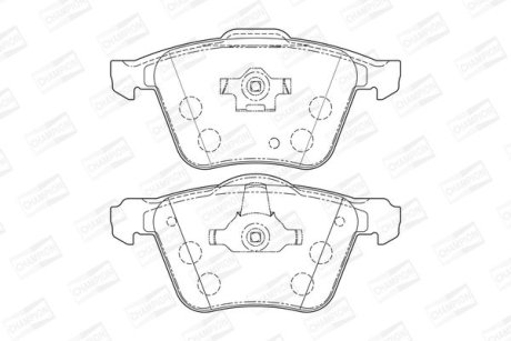 Колодки гальмівні дискові CHAMPION 573143CH