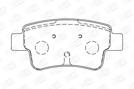 Гальмівні колодки задні Abarth / Fiat Grande Punto / Opel Corsa D CHAMPION 573166CH