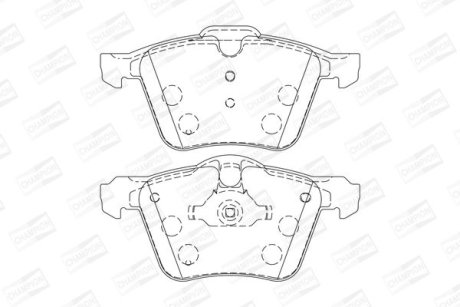 Колодки гальмівні дискові CHAMPION 573179CH