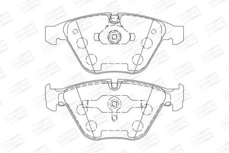 Колодки гальмівні дискові CHAMPION 573210CH