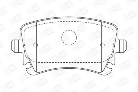 Колодки гальмівні дискові CHAMPION 573219CH