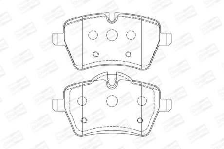 Гальмівні колодки передні Mini Cooper S, Countryman, Paceman CHAMPION 573234CH