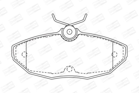 Гальмівні колодки задні Dodge Viper / Jaguar S-Type, XJ CHAMPION 573237CH