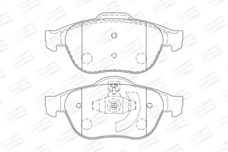 Колодки гальмівні дискові CHAMPION 573245CH