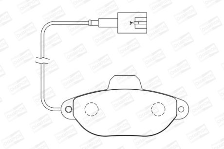 Гальмівні колодки передні Fiat 500, Panda / Ford KA CHAMPION 573267CH