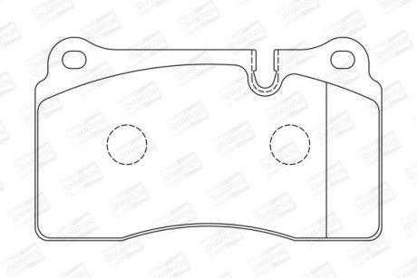 Гальмівні колодки передні Land Rover Range Rover Sport / Maserati Quattroporte CHAMPION 573279CH