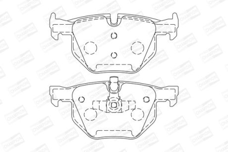 Колодки гальмівні дискові CHAMPION 573285CH (фото 1)