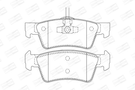 Гальмівні колодки задні Porsche Cayenne / VW Touareg CHAMPION 573301CH