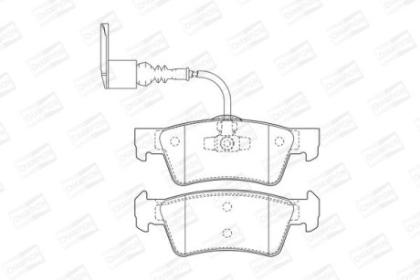 Колодки гальмівні дискові CHAMPION 573303CH
