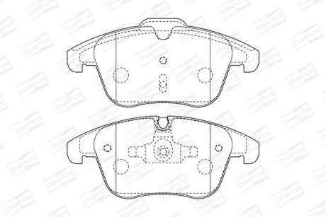 Колодки гальмівні дискові CHAMPION 573311CH
