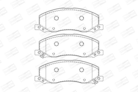 Гальмівні колодки передні Opel Insignia A / Saab 9-5 CHAMPION 573326CH