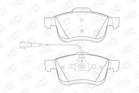 Колодки гальмівні дискові CHAMPION 573334CH