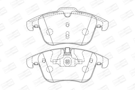 Колодки гальмівні дискові CHAMPION 573336CH