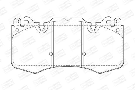 Гальмівні колодки передні Land Rover Range Rover Sport II, Range Rover, Defender, Discovery CHAMPION 573343CH