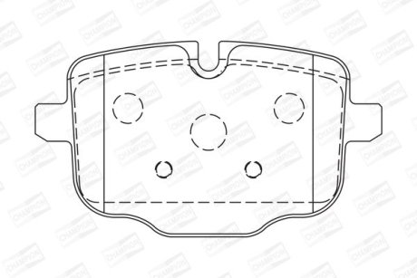 Гальмівні колодки задні BMW 5-Series, 6-Series, 7-Series, 8-Series, X3 / Rolls-Royce CHAMPION 573353CH
