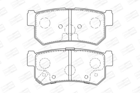 Колодки гальмівні дискові CHAMPION 573377CH
