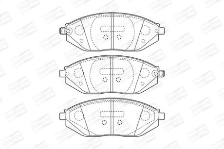 Колодки гальмівні дискові CHAMPION 573385CH