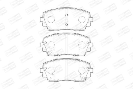 Колодки гальмівні дискові CHAMPION 573420CH