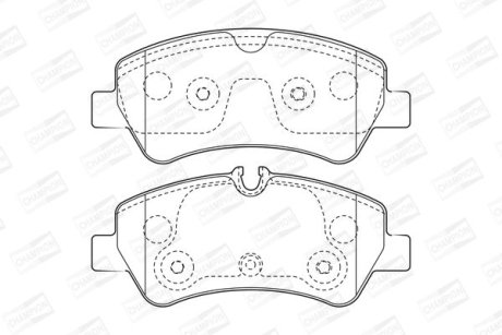 Колодки гальмівні дискові CHAMPION 573434CH
