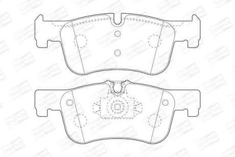 Гальмівні колодки передні BMW 1-Series, 2-Series CHAMPION 573437CH