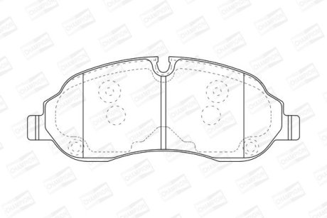 Колодки гальмівні дискові CHAMPION 573438CH