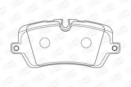 Гальмівні колодки задні Land Rover Defender / Discovery / Range Rover CHAMPION 573439CH