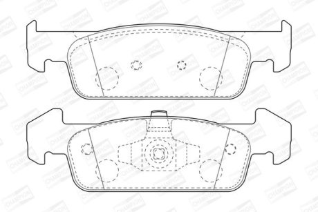 Колодки гальмівні дискові CHAMPION 573441CH