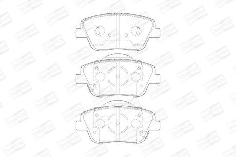 Колодки гальмівні дискові CHAMPION 573462CH
