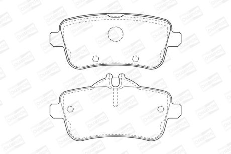 Колодки гальмівні дискові CHAMPION 573465CH